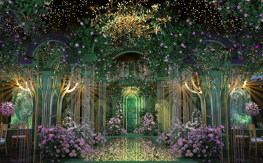 泽普奇妙森林婚礼堂效果展示